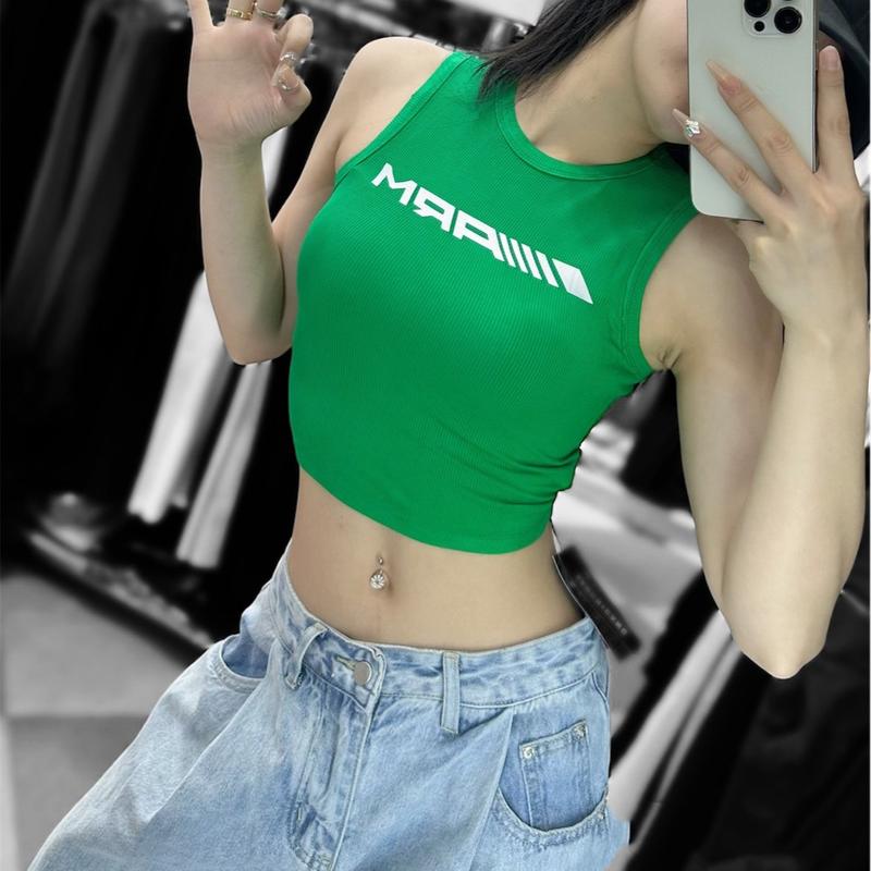 Áo Sát Nách ARW croptop Cổ tròn Ôm gọn Nữ Dáng Ngắn Women