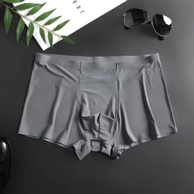 Quần Sịp Nam Đùi Đúc Thun Lụa Ép Lạnh Boxer
