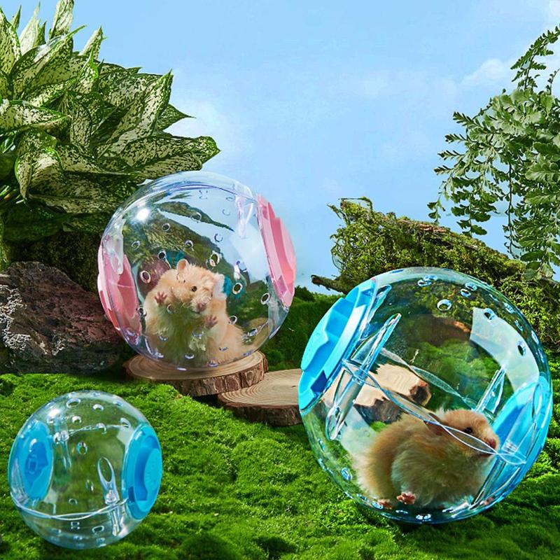Product Introduction of Hamster Toy Ball Transparent Rolling Ball Plastic Silent Wheel Toy Running Pet P9W7 32
