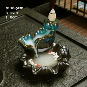 Kolam Asap Terjun Ikan Koi Bahan Keramik Gratis 20 Dupa Aromaterapi Campur Pengharum