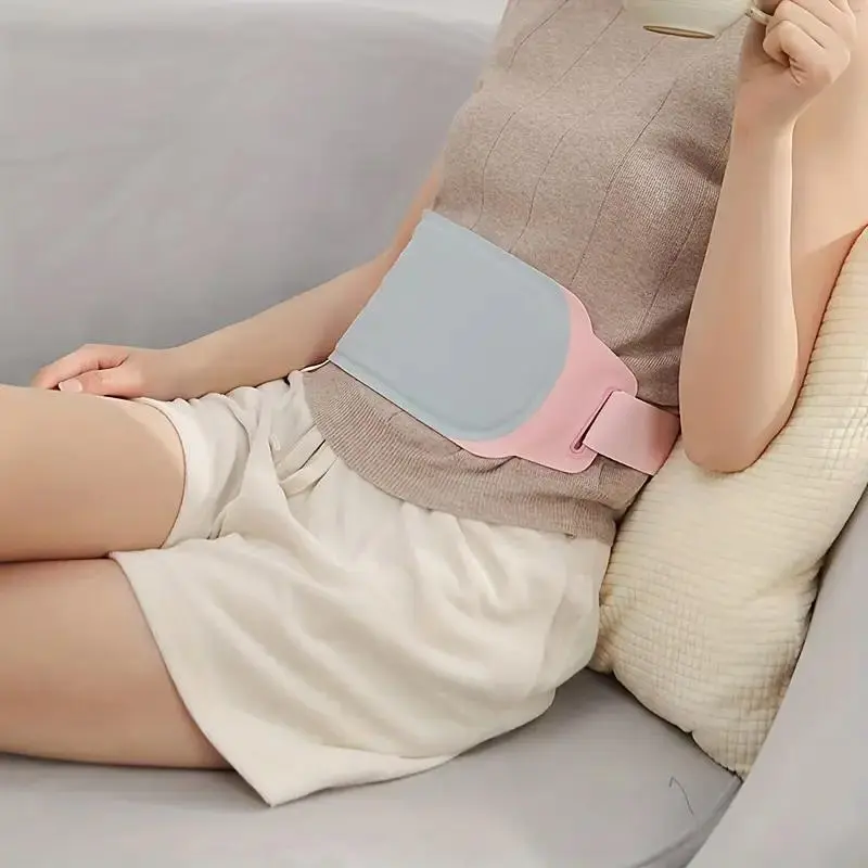 Portable Heating Pad, Professional Back & Belly Warming & Vibration Massage Band, Suitable for Women's Holiday Gifts