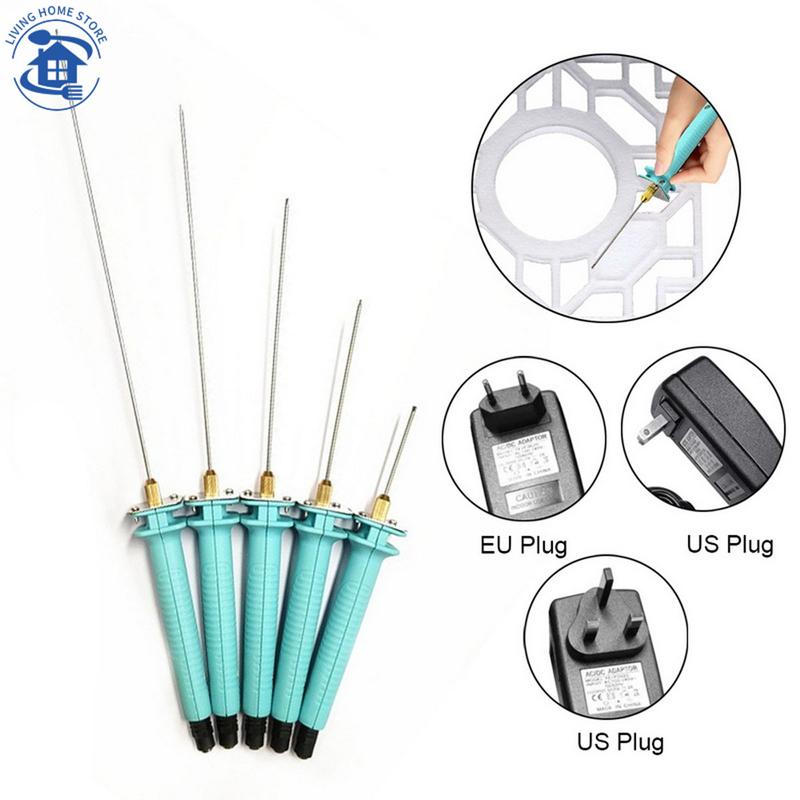  Bút Máy Cắt Xốp Polystyrene Chạy Bằng Điện 15W 110V-240V đầu bút 15Cm,Với bộ chuyển đổi châu Âu 