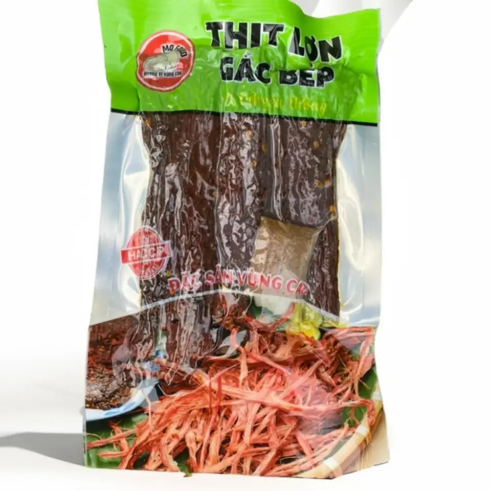 HÃY THỬ 200G -THỊT LỢN GÁC BẾP HÀ GIANG + KÈM CHẨM CHÉO Ăn Vặt Food Snack Thức Ăn Heo