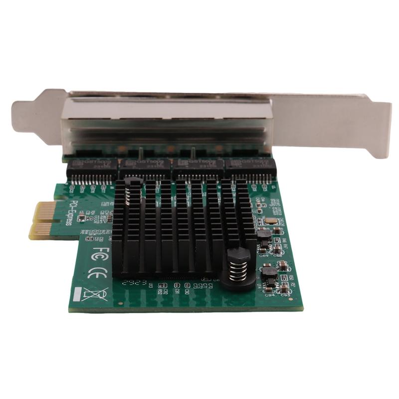 Network Cards Network/Ethernet/Lan Adapter PCI-E Network Card Realtek RJ45 Internet Ethernet Gigabit 4 Port Network Card 6