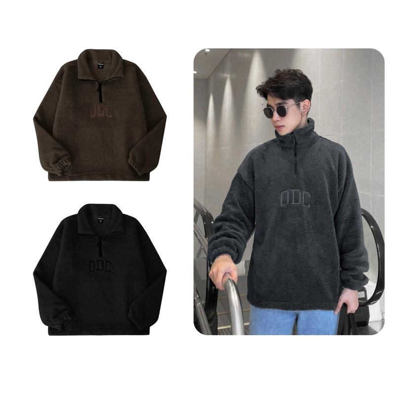 Áo sweater Fur Collar ODIN CLUB Áo nỉ dài tay form rộng nam nữ unisex