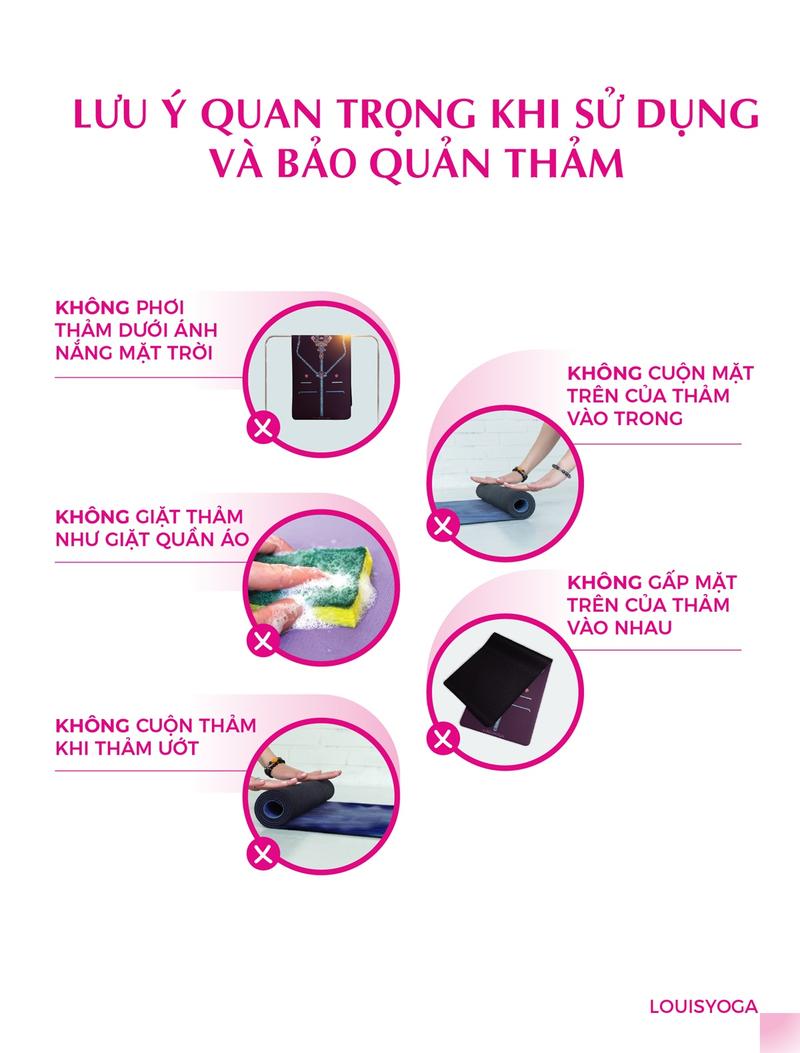 Product Introduction of Thảm Yoga cao su cao cấp Louis Yoga - F23 - Mặt nhám, Bám tay chắc chắn, Chống trơn trượt, Thấm hút tốt, Nhanh khô 42