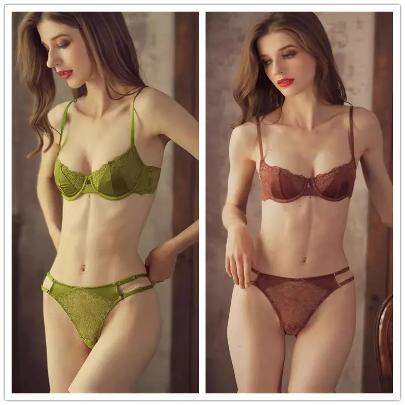 Women No sponge Bra Ultra Thin Sexy Lace Lingerie Soft Steel ring Push up Youth Girl Underwear