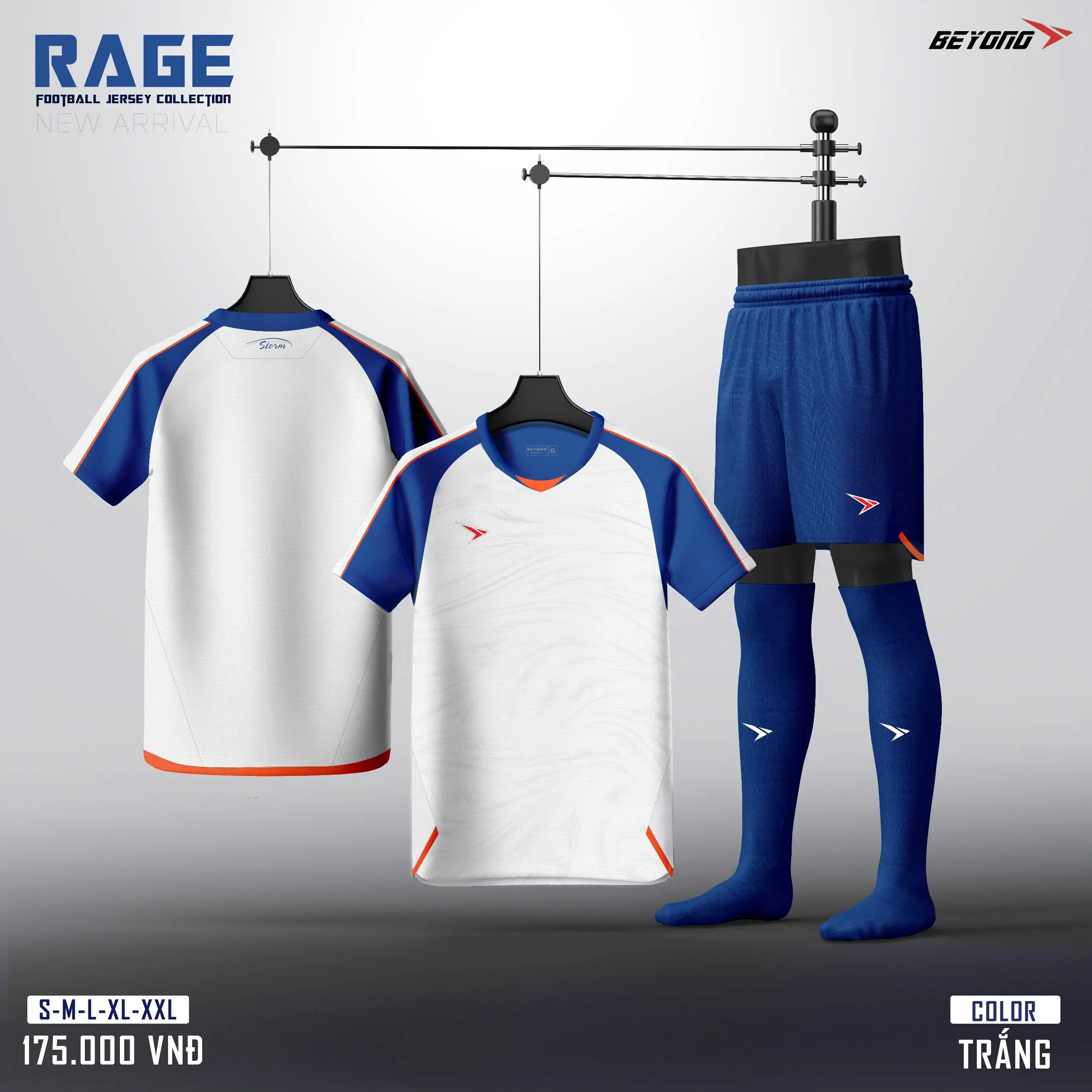 Bộ Quần Áo Bóng Đá Beyono Rage - Chính Hãng - Trang Phục Nam - Sport - Đá Banh - Top - Tập Thể Dục - Tập Gym - Chạy Bộ