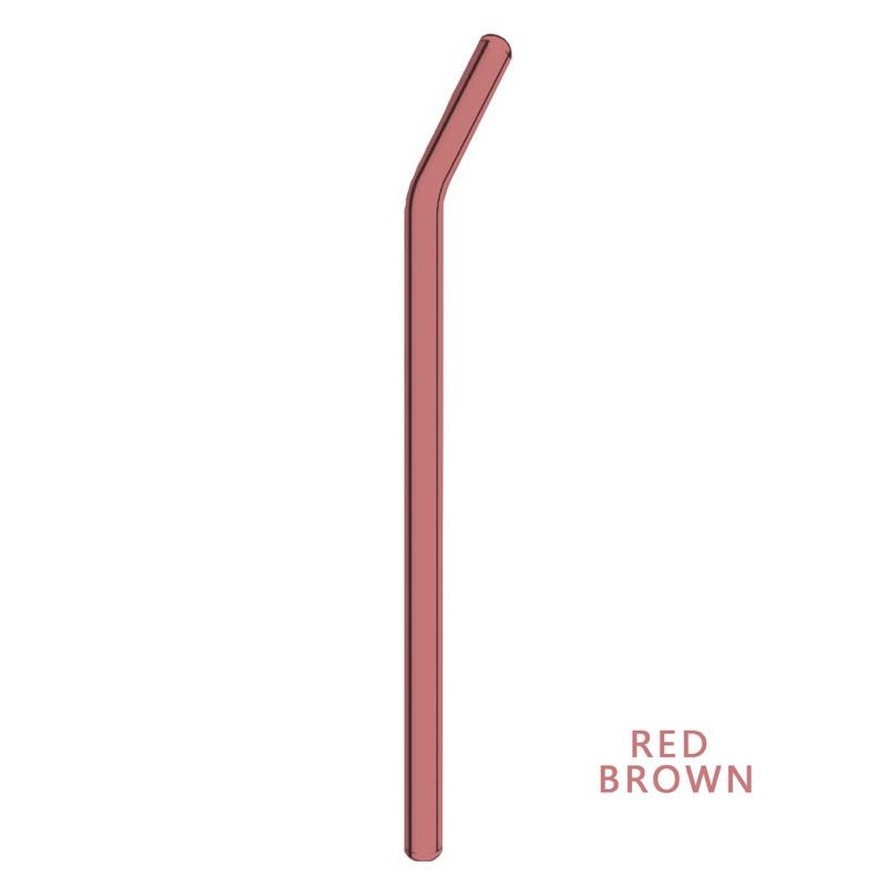 Sedotan Kaca Borosilikat Lurus Bengkok Curly Smoothies Boba Bening Transparan / Glass Straw Aesthetic / Sedotan Bening Transparan Reusable Eco Friendly 6