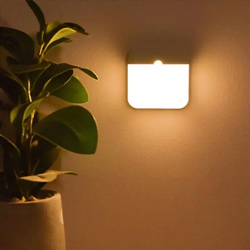 Đèn tường LED, Màu trắng ấm, Chiếu sáng trong nhà, Cảm ứng cơ thể người, Sạc thông minh, USB, Đèn ngủ LED, Tự động sáng lên 1