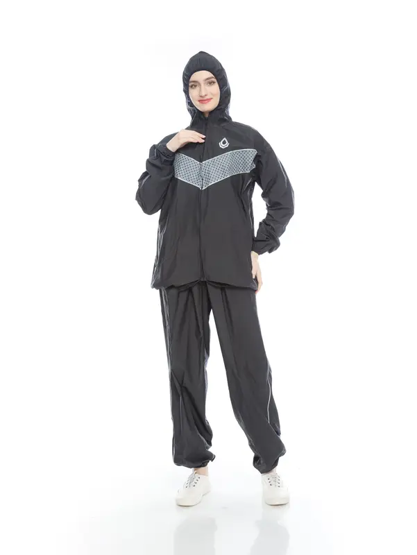 Sauna Suit Rainsol Ethnic | Baju Sauna | Jaket + Celana Sauna | Full Resliting Set Uniseks Sport 7