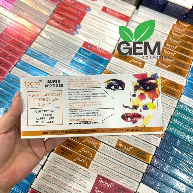 Tinh chất dưỡng trắng da và mờ thâm nám TEANA “SUPER PEPTIDES” ASAP SKIN TONE CORRECTION SERUM