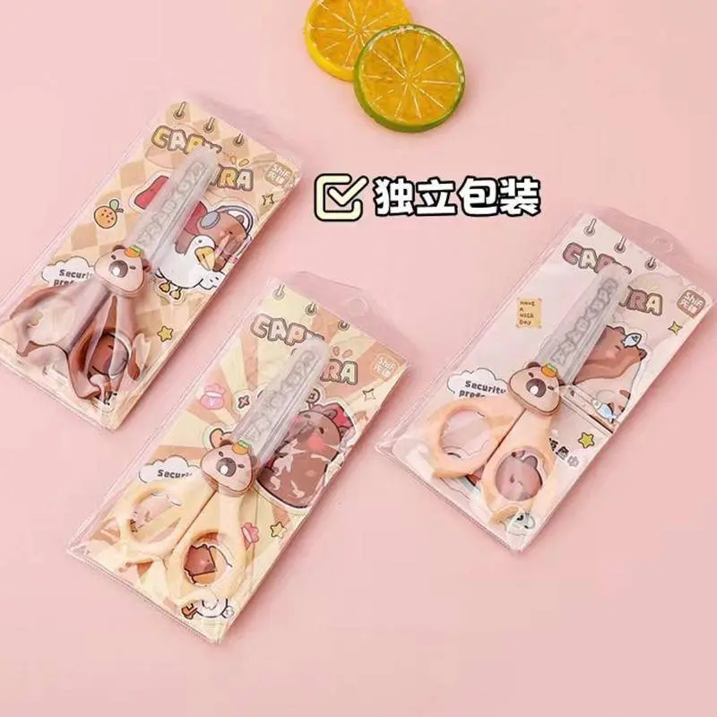 2024 Capybara Kawaii Cartoon Portable Mini Art Scissors With - TikTok ...