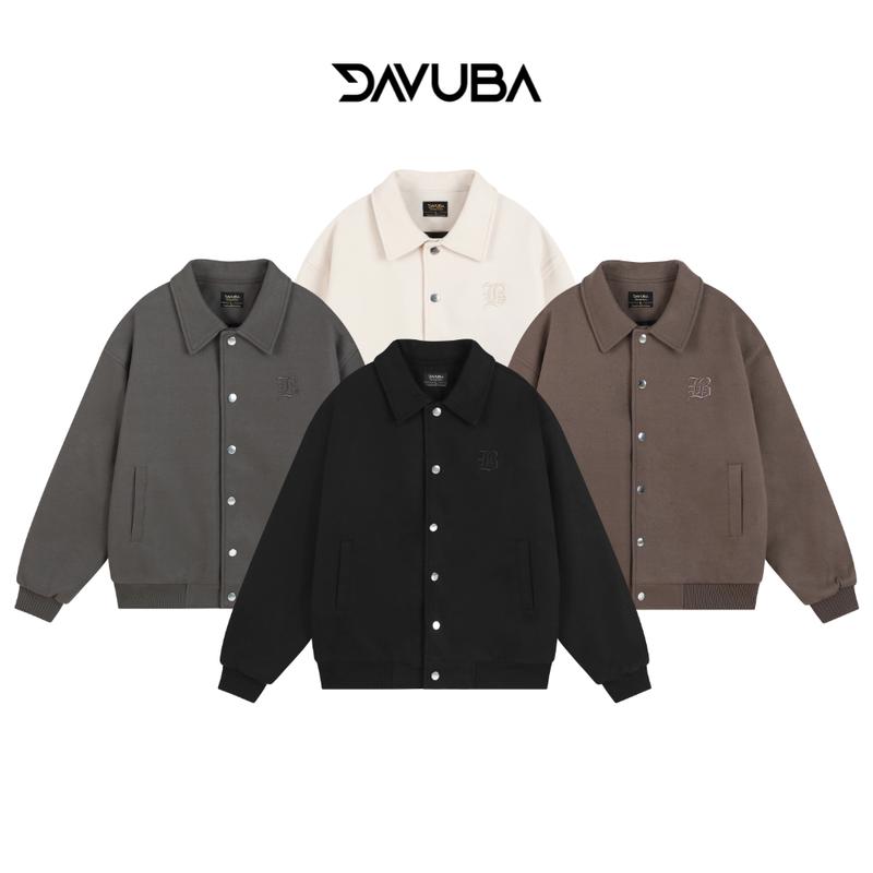  Áo khoác Varsity Dreams DAVUBA dạ trần bông ba lớp form rộng nam nữ SM048 