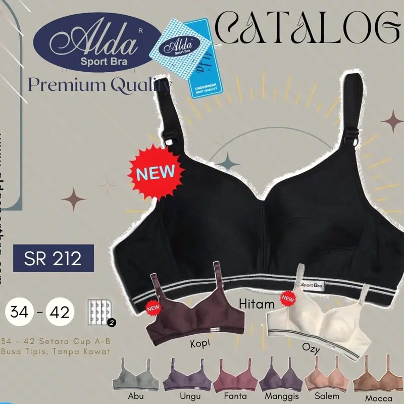(Paket 3 pcs) SPORT BRA TANPA KAWAT/ SPORT BRA STIK MEREK ALDA MURAH 0