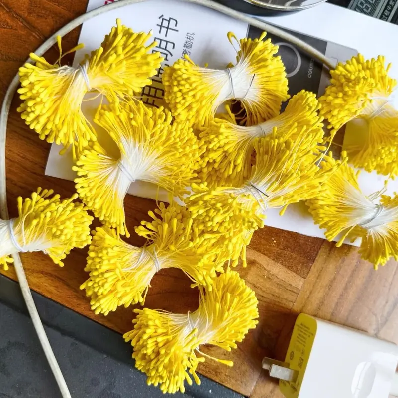 Bó nhuỵ 380-400sợi làm hoa Kẽm nhung handmade Decor Decor Phòng 0