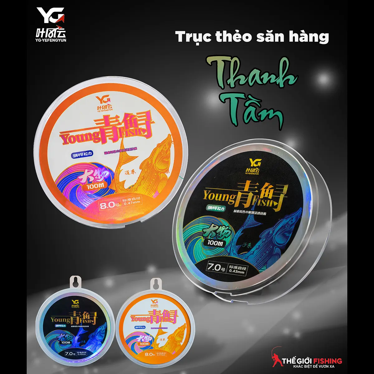 Trục, Thẻo săn hàng Thanh Tầm 100m/cuộn - YG Đi Câu Bắt Cá