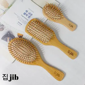JIB Premium Hairbrush / Sisir Rambut Comb Kayu Bambu Anti Kusut Rontok Portable