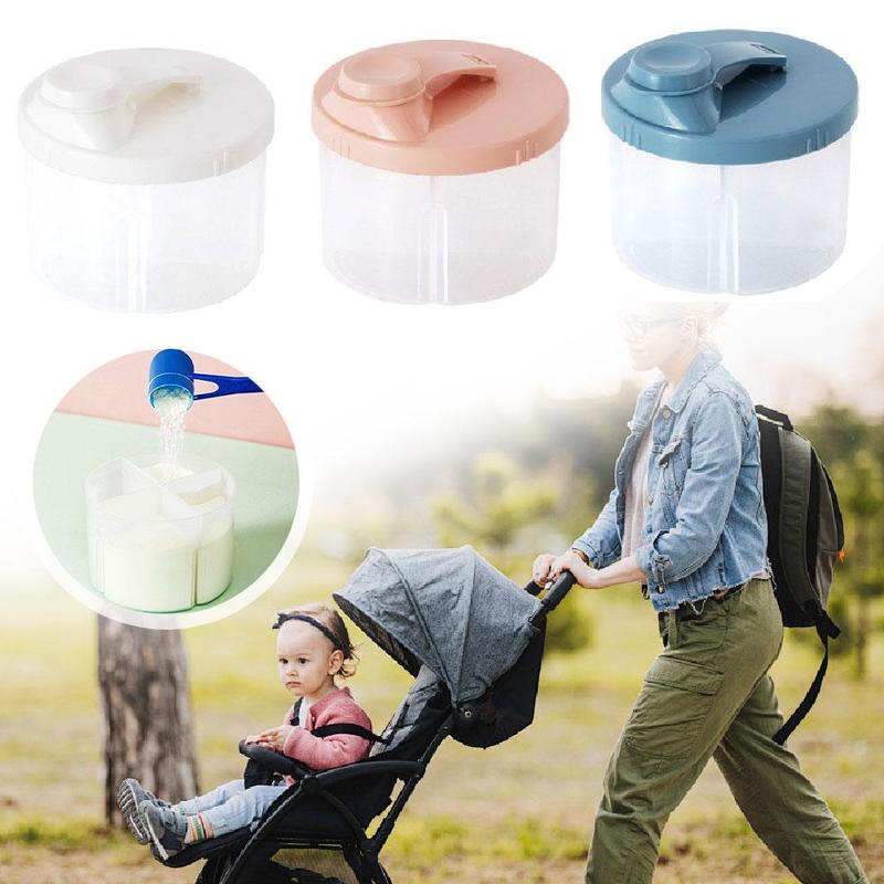 4 Compartments Baby Food Storage Box Newborn Milk Powder Container Formula Dispenser Portable Newborn Baby Things Snacks Cups 2