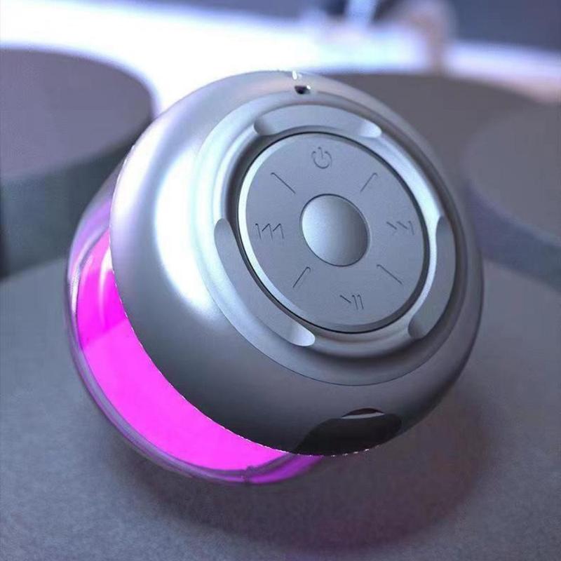 Product Introduction of RGB Night Light Audio Wireless Speaker 3D Stereo Sound Wireless Charger Multifunction Bluetooth Speaker ABS Mini 8