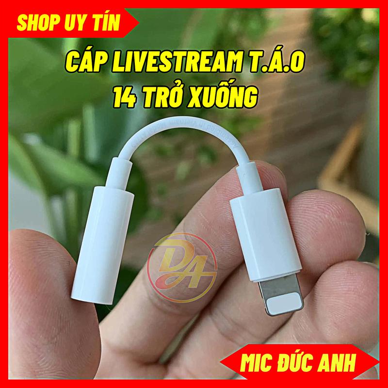 Jack Chuyển Đổi I P, Cáp Chuyển Đổi Tai Nghe Cho I P 7 Trở Lên, Phụ Kiện Livestream Chuyên Dụng Cho Âm Thanh Chuẩn, Dây Lightning Sang 3.5mm Nghe Nhạc