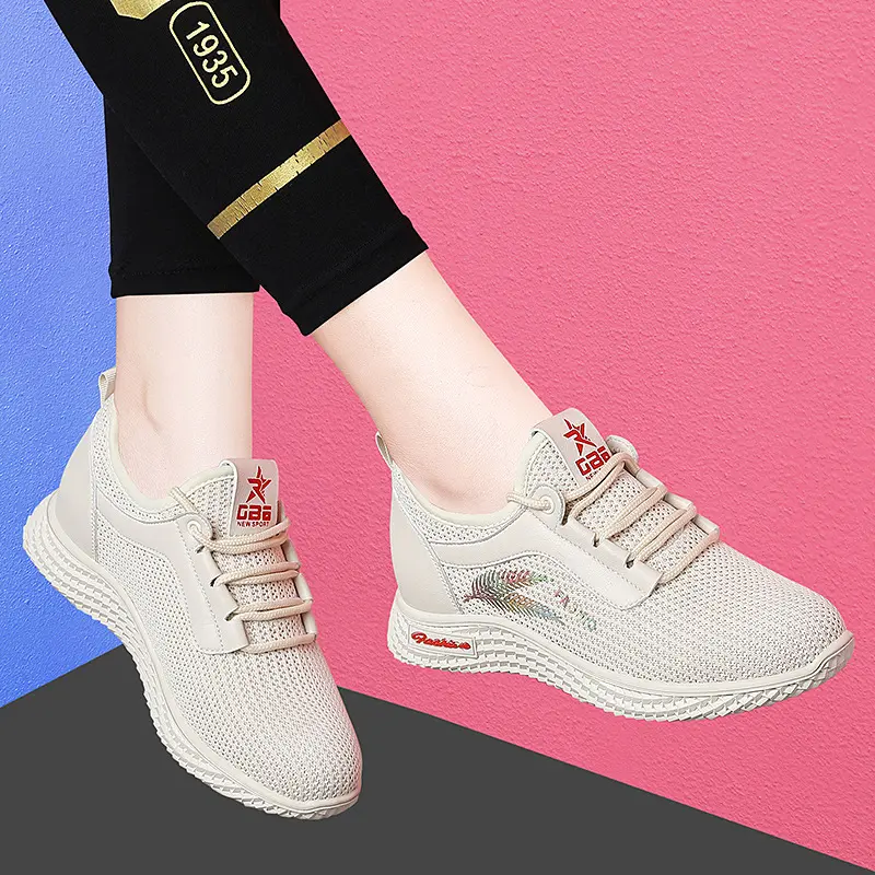 Giày thể thao nữ sneaker hot trends buộc dây đi học đi chơi chạy bộ đế cao su trượt êm chân A44 V367