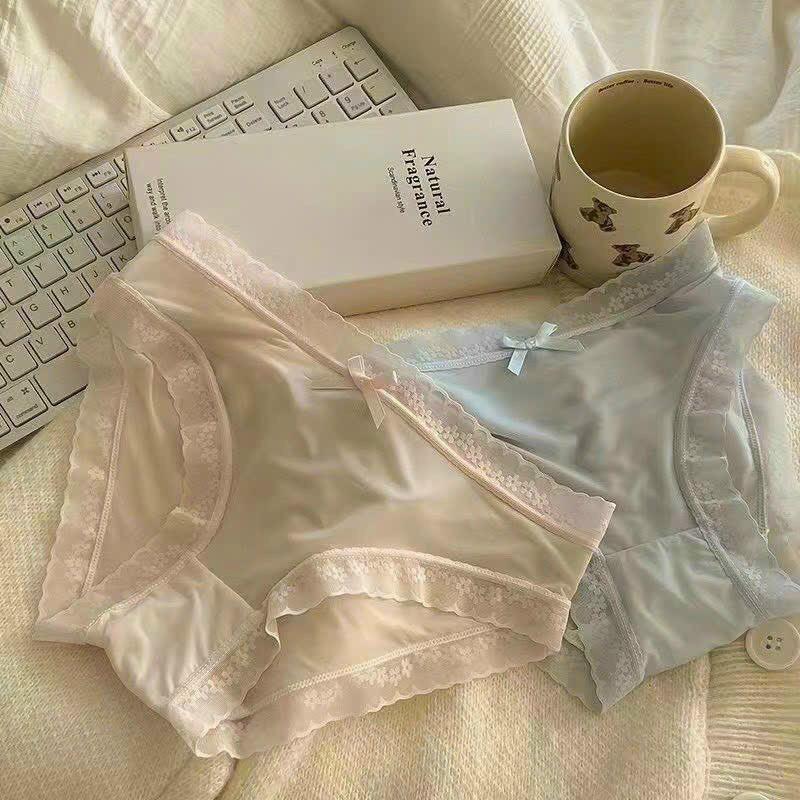 Combo 5 quần thun lạnh phối ren cao cấp  Quần Lót Nữ quan  lot nusuren