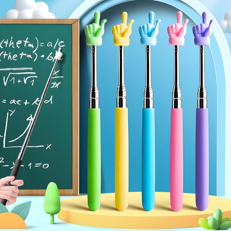   Set 2 Chiếc  Que Chỉ Bảng Hình Ngón Tay Có Thể Kéo Dài Và Thu Gọn Giáo Cụ Dạy Học Tiếng Anh Cho Giáo Viên  Dụng Cụ Dạy Học Cho Bé Tại Nhà Dụng Cụ Thuyết Trình Có Tay Cầm Bọc Silicon 