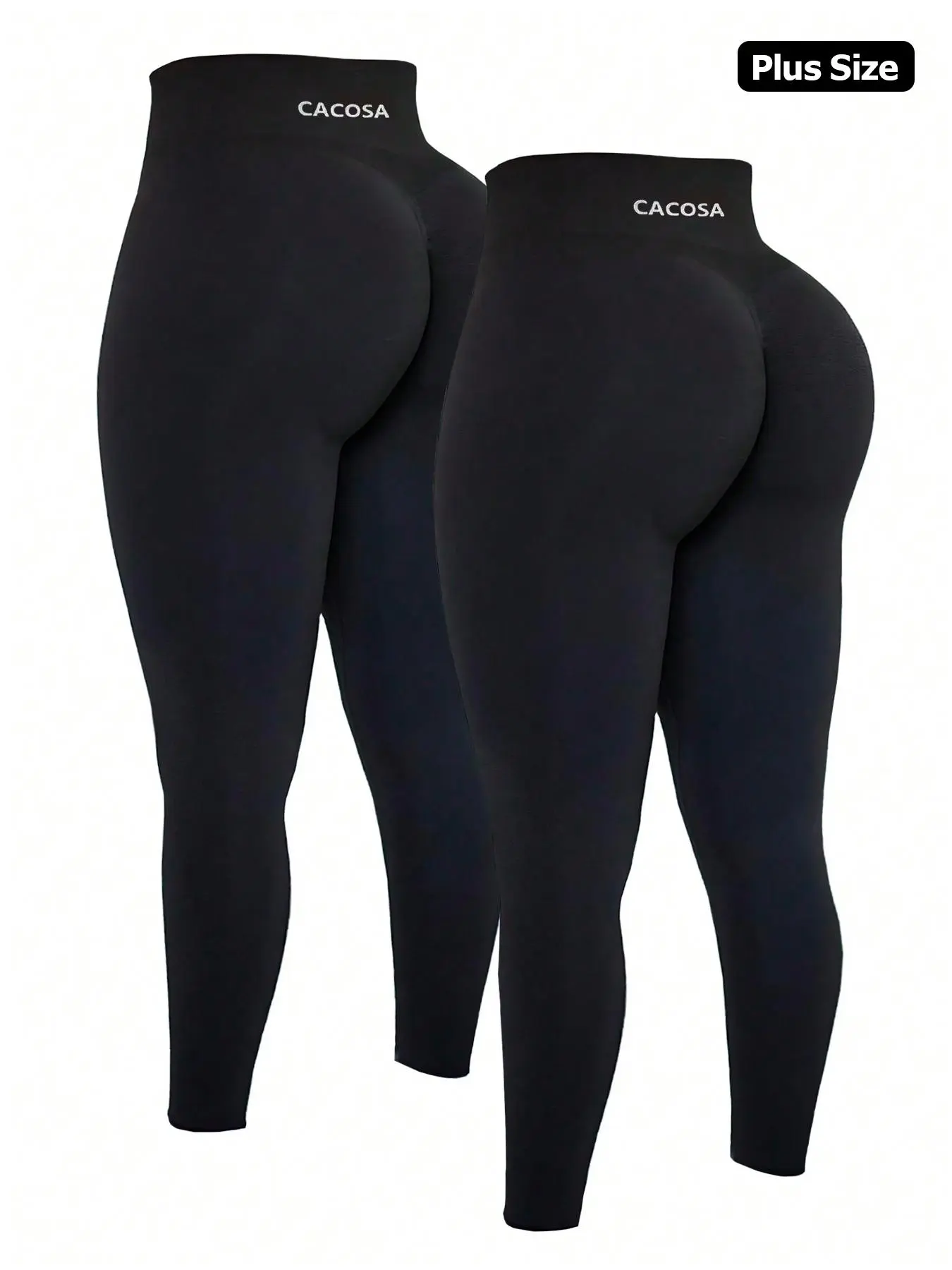 【Plus Size】 Letter Print High Waist Sports Leggings, Casual Comfy Breathable Quick Drying Skinny Pants for Yoga Gym Workout, Women's Sport & Outdoor Clothing for All Seasons, Gym Leggings, Activewear