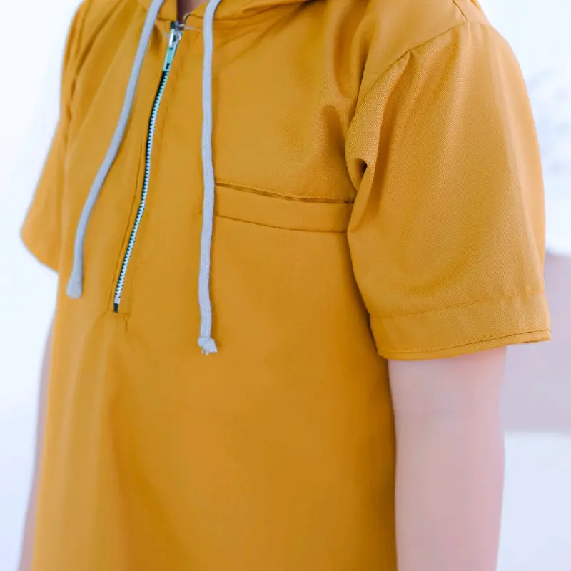 jubah hoodie gamis anak hodie anak azka Muslim Koko Cowok Baju Kurta 2