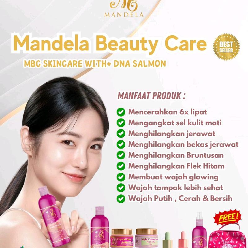 Skincare MBC Mandela Beauty Care Paket Lengkap Isi 6 Kulit Kering Kulit sensitif Semua Jenis Kulit 1