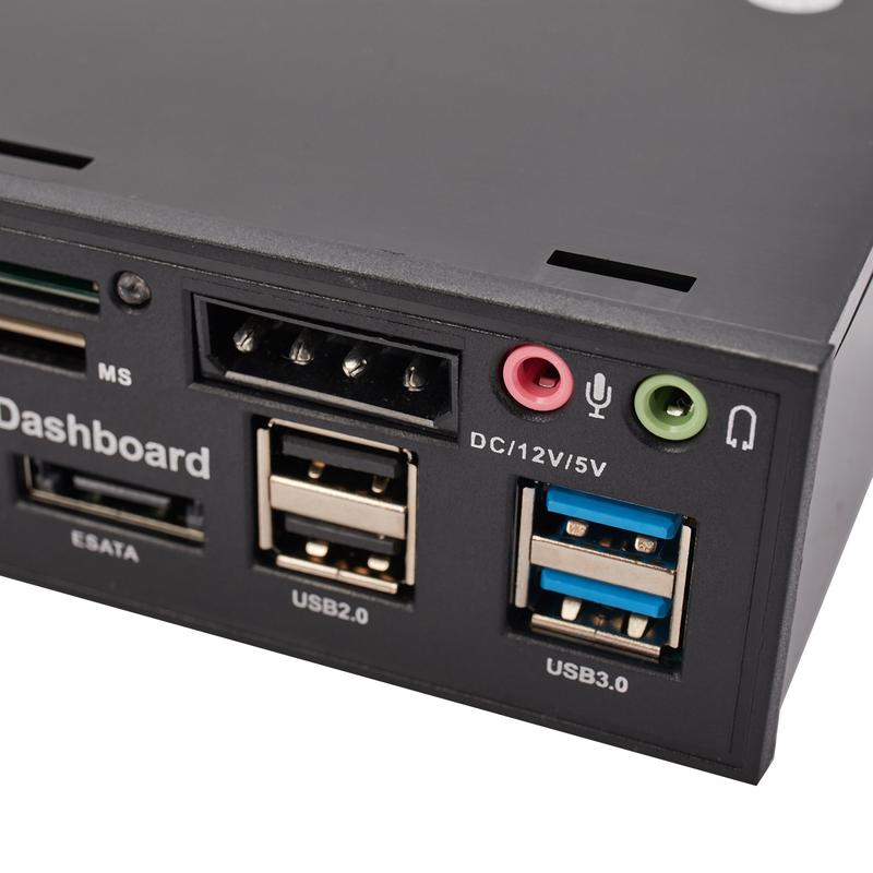 5.25 Inch Usb 3.0 Front Panel Pc Usb 3.0/2.0 Hub E-Sata Sata Audio Multi Card Reader for Computer Case Optical Drives Bay 5