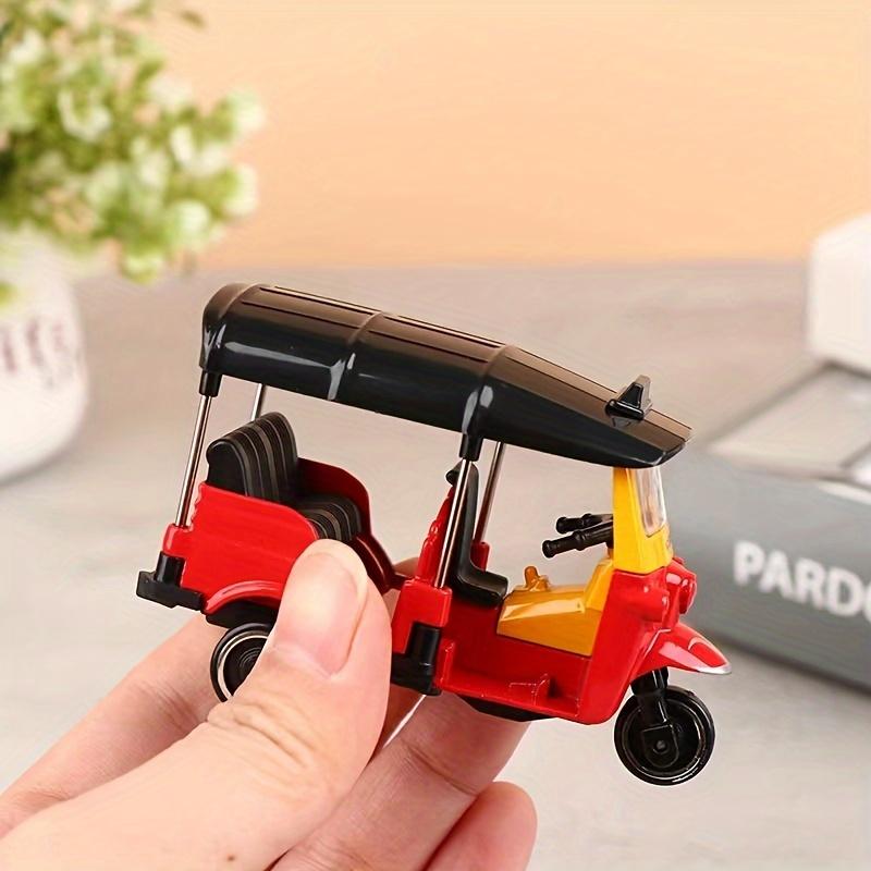 1pc, 1:43 Alloy Tricycle Retro Thai Tricycle Simulation Model, Table Ornament, Three Wheeled Motorcycle Model, Gift Tabletop Ornament, Home Decor, Kawaii Gift 5