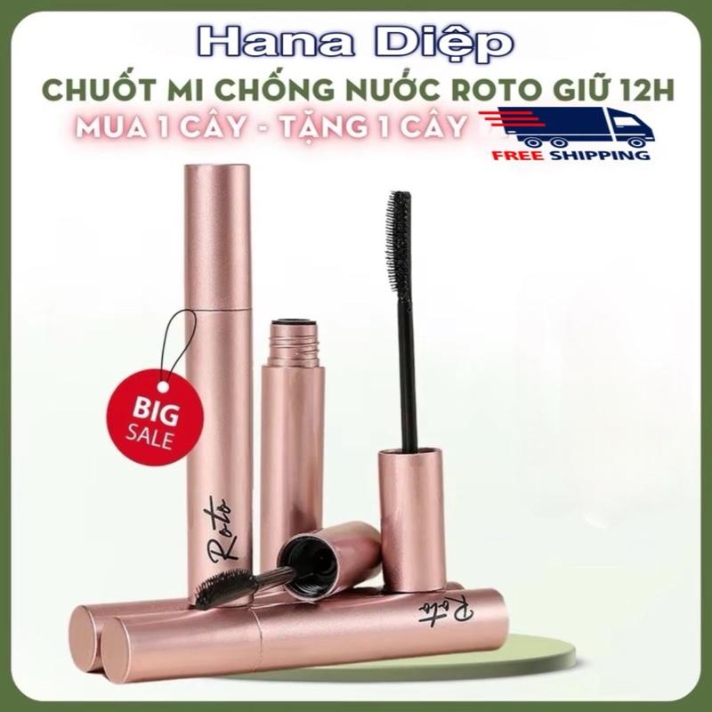  MUA 1 TẶNG 1 Mascara Chuốt Mi Roto Chống Thấm Nước Lâu Trôi Chuốt Mi Dài Dày Và Cong Tiện Lợi 3.5g fourth  chuốt mi mascara teddy  tint 