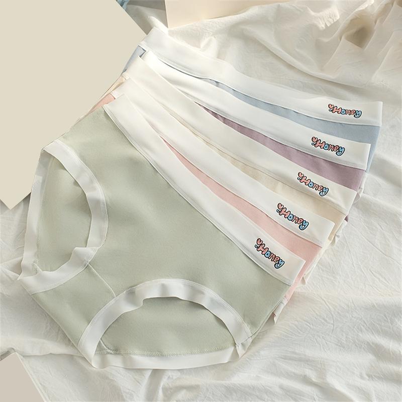 Quần Lót Cạp Trung Cho Bé Gái, Chất Liệu Cotton, Lưng Vừa, Đáy Quần Cotton Kháng Khuẩn 7A, Thoải Mái Và Thoáng Khí, Không Đánh Dấu, Thích Hợp Cho Phụ Nữ, Hàng Mới Về 2024 0