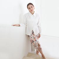 Gambar Atasan Wanita Sadana Top – Blouse Lengan Panjang Abu Cotton Linen Premium - Abu Tua (LXL) dari Nayara Outfit Kota Bandung 4 Tokopedia