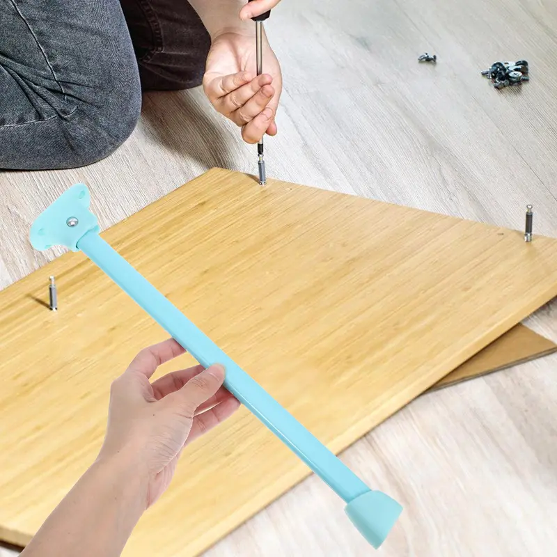 Kẹp Chân Bàn Gấp Gọn, Để Gấp Bên Và Bàn Có Thể Điều Chỉnh Phần Mở Rộng Du Lịch, Làm Bằng Nhựa, 34,50X4,00X3,30CM 7