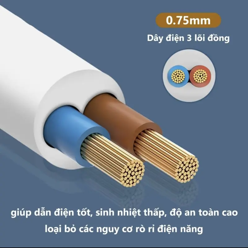 Ổ Cắm Điện Đa Năng Chịu Tải 2500W Dây Dài 4M Ổ Cắm Điện Thông Minh 2 Cổng Cắm USB Chốt Chống Giật An Toàn 7
