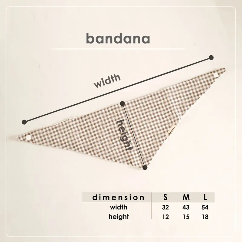 Neighborwood Pet Bandana / scarf / bib / syal aksesoris hewan anjing kucing 1