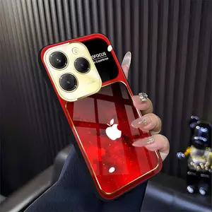 Cocok untuk casing ponsel Infinix Hot 40 Pro Casing ponsel kaca desain terbaru dengan pola huruf langit berbintang.-BLK