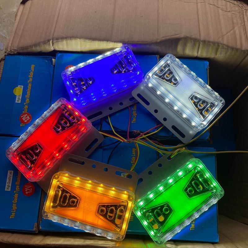 Đèn sườn xe tải 12V - 24v. Đèn led  chịu nước cỡ lớn