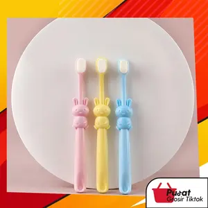 BISA COD H5874 Sikat Gigi Anak Lembut Bulu Halus / Travel Toothbrush Double Care Mulut
