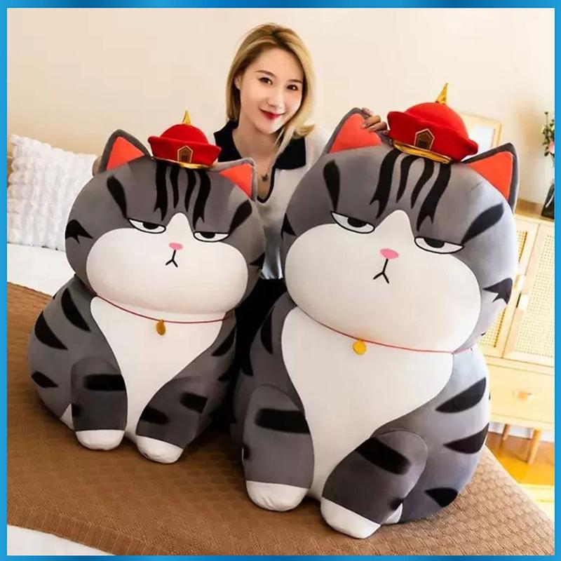 Gấu Bông Mèo Hoàng Thượng HÀNG NHẬP QC nhiều Size 40cm-70cm( Đo theo biên dạng cong từ mũ đến chân)