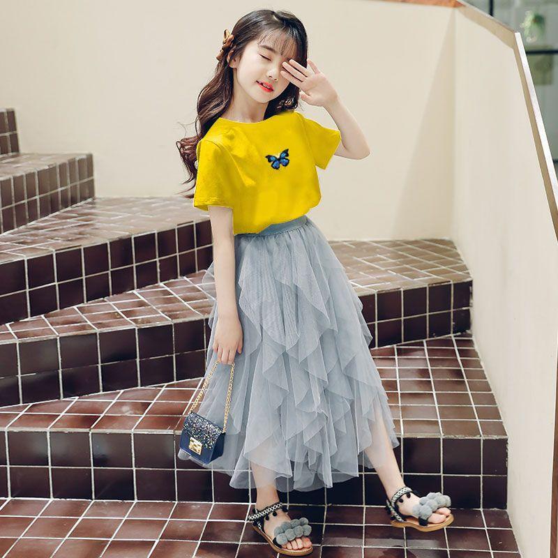Váy Mùa Hè, Bộ Đồ Hai Mảnh Cho Bé Gái, Phong Cách Phương Tây, Váy Trẻ Em, Váy Công Chúa, Siêu Thanh Lịch, Sợi Lông Mịn, Hàng Mới Về Năm 2021 0