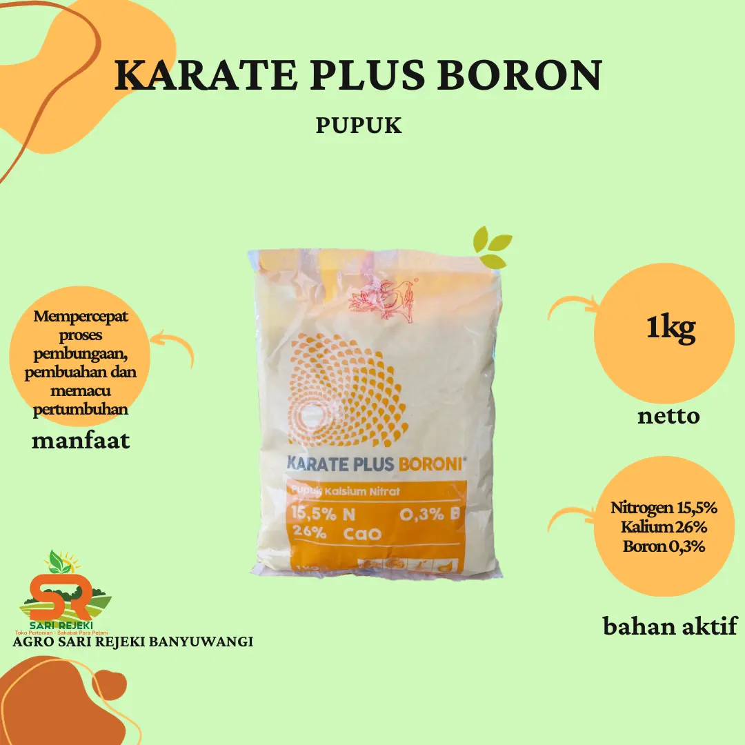 PUPUK KARATE PLUS BORONI 1KG PUPUK KALSIUM NITRAT