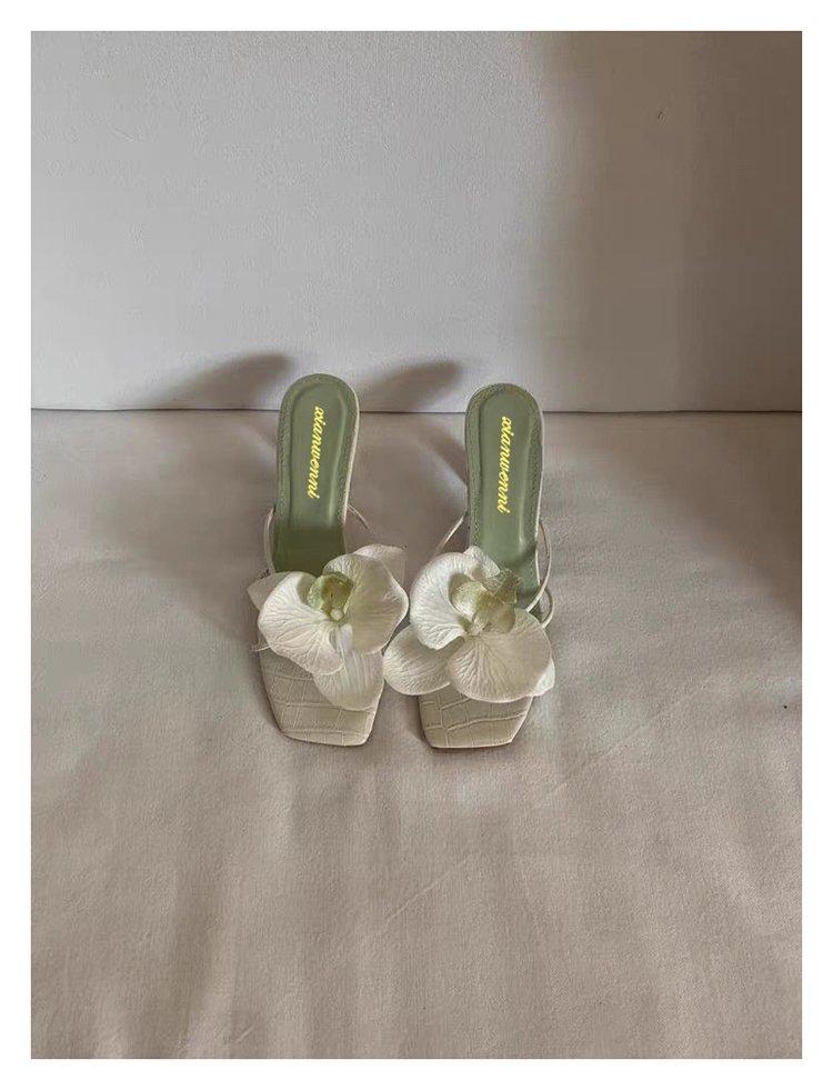 Product Introduction of Women's heels stiletto Flower slip-on 20