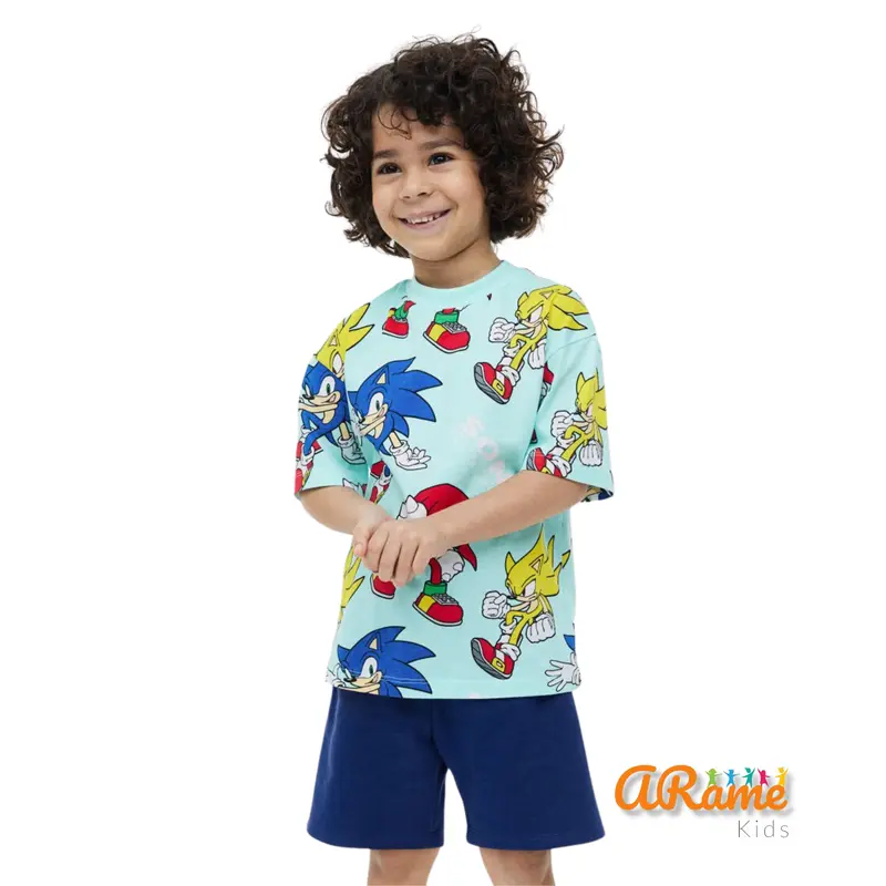 Baju Setelan Anak Laki-Laki Boy Kids Set (Lengan Pendek + Celana Pendek) 8
