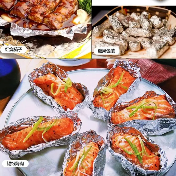 Giấy Bạc Nướng Thức Ăn, Màng Nhôm Nướng Thịt, Bảo Quản Thực Phẩm, Cá BBQ 3