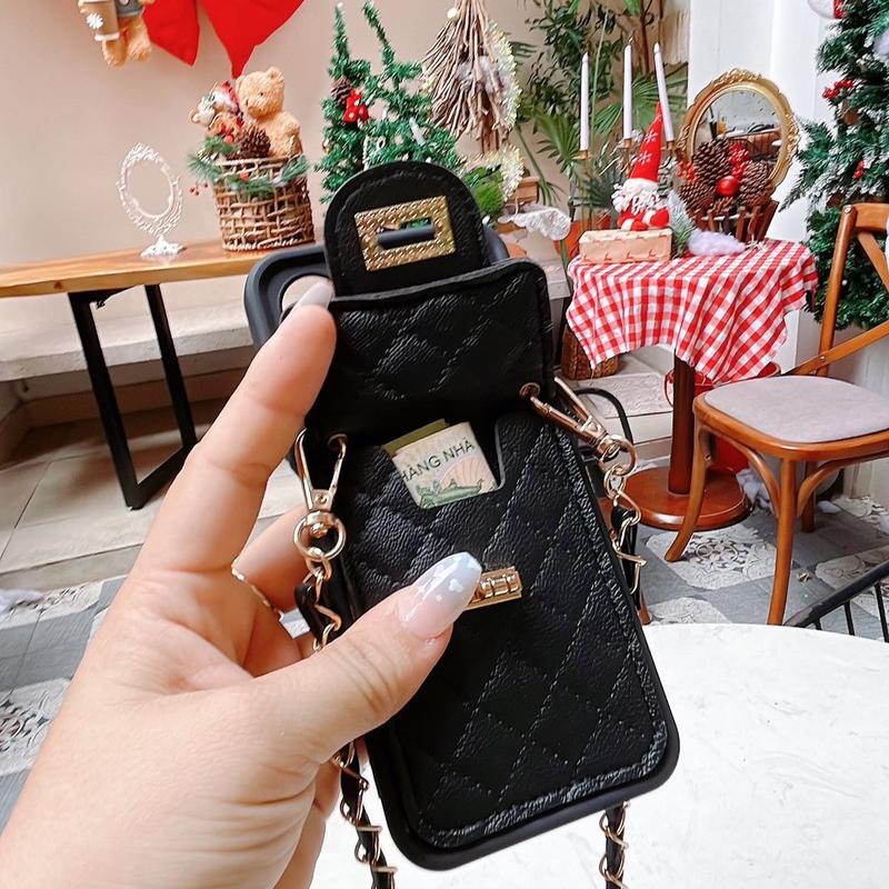 [OPPO + TẶNG KẸP HOA SỨ 8cm] . ốp đeo chéo kèm charm gấu nơ - bảo vệ cam - đeo đi du lịch tiện dụng - kèm ví để thẻ để tiền ốpdẻo lưng ốp điện thoại 8