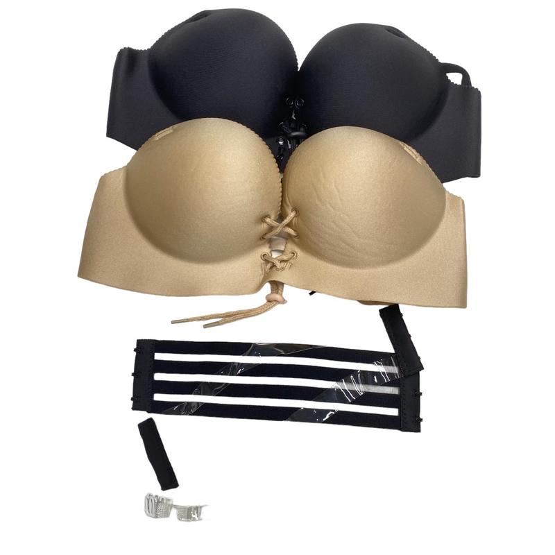 Áo ngực chống tụt su cúp ngang dây rút siêu bền Top Cup Nữ Women Bra